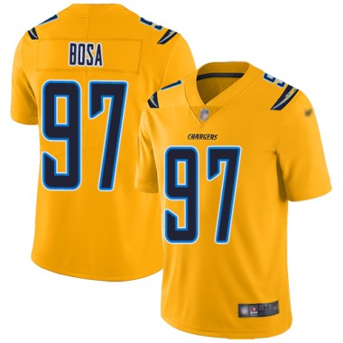 Los Angeles Chargers NFL Football Joey Bosa Gold Jersey Youth Limited  #97 Inverted Legend